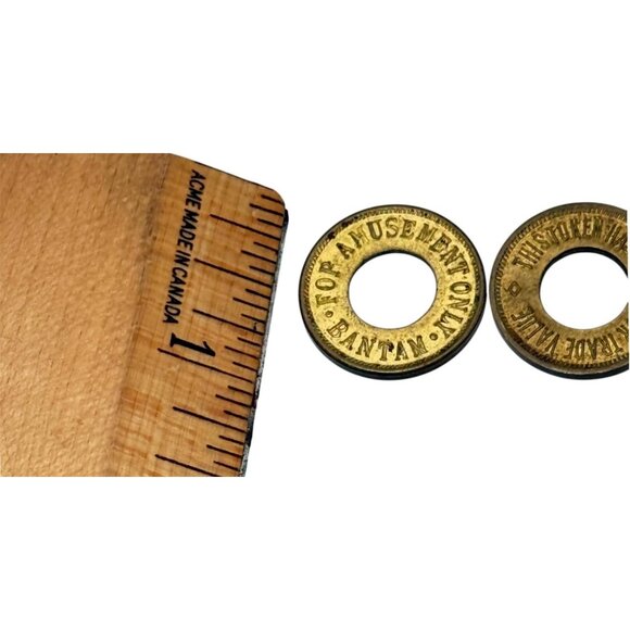 Tokens Metal Lot 18 No Cash Value Exonumia Amusement Car Wash - Picture 10 of 12